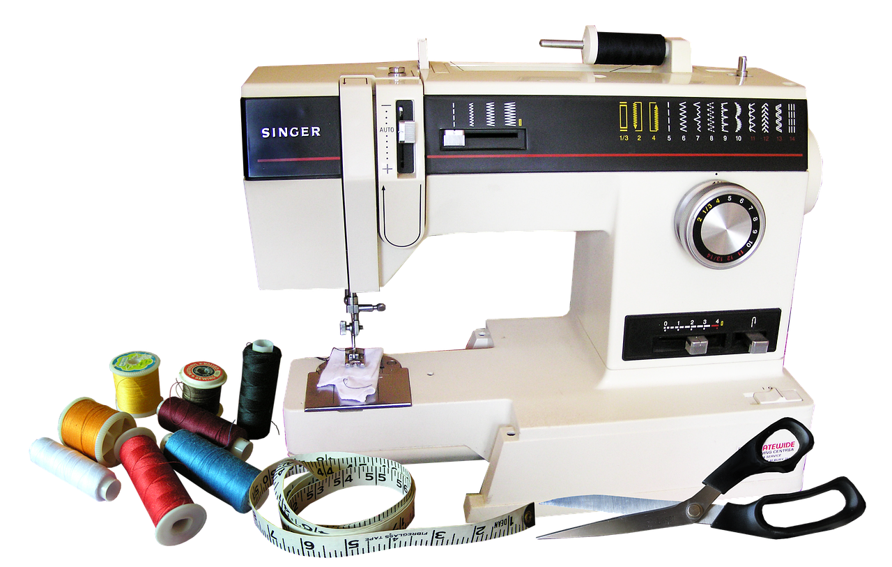 sewing machine, cotton, equipment