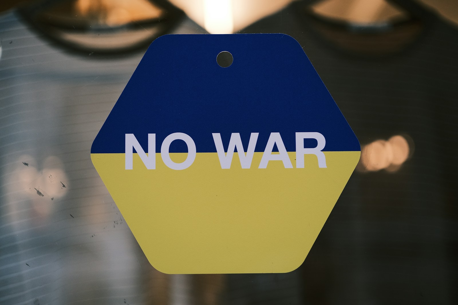 a yellow rectangular object with white text